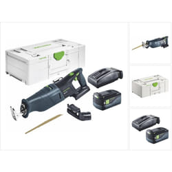 Rsc 18 EB-Basic Scie sabre sans fil 18 v Brushless + 1x Batterie 5,0 Ah + Ladegert + Systainer - Festool