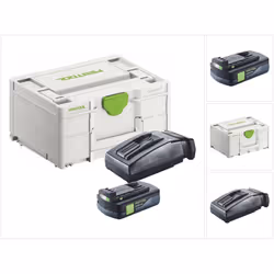 Contenu de la livraison: - 1x Festool BP 18 Li 3,0 C bloc batterie 18 V 3,0 Ah ( 577658 ) - 1x Festool TCL 6 chargeur ( 20113 ...