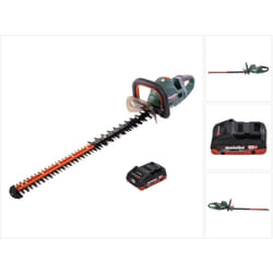 Metabo HS 18 LTX BL 75 Taille-haie sans fil 18 V 75 cm Brushless + 1x batterie 4,0 Ah - sans kit de chargement