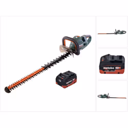 Contenu de la livraison: - 1x Metabo HS 18 LTX BL 75 Taille-haie sans fil - 1x capot de protection - 1x Metabo LiHD pack batt ...