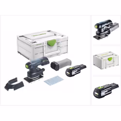 Contenu de la livraison: - 1x Festool RTSC 400 Batterie Ponceuse vibrante - 1x StickFix Patin de ponçage SSH-STF-80x130/12 -  ...