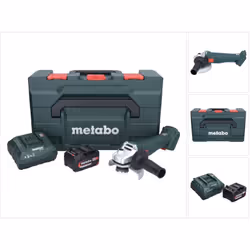 Contenu de la livraison: - 1x Metabo W 18 7-125 Meuleuse d'angle sans fil - 1x capot de protection - 1x bride de fixation - 1 ...