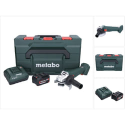 Metabo - w 18 7-125 Meuleuse d'angle sans fil 18 v 125 mm + 1x batterie 4,0 Ah + chargeur + x