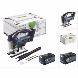 Contenu de la livraison: - 1x Festool CARVEX PSBC 420 Scie sauteuse pendulaire sans fil - 1x lame de scie à denture fine - 1x ...