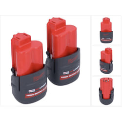Milwaukee - Battery Set 2x M12 HB2.5 High Output 12 v 2,5 Ah / 2500 mAh Li-Ion Batterie ( 2x 4932480164 )