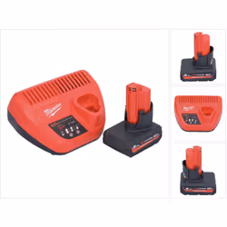 Contenu de la livraison: - 1x Milwaukee M12 HB5 High Output 12 V 5,0 Ah / 5000 mAh batterie Li-Ion ( 4932480165 ) - 1x Milwau ...
