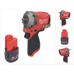 Milwaukee - M12 FIW38-251 Clé à choc sans fil 12 v 339 Nm 3/8'' Brushless + 1x batterie 2,5 Ah - sans chargeur
