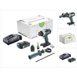 Festool TPC 18/4 I-Basic Perceuse-visseuse à percussion sans fil 18 V 75 Nm Brushless + 1x batterie 3,0 Ah + chargeur + Systainer