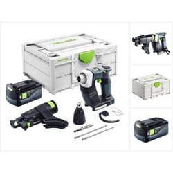 Festool DURADRIVE DWC 18-4500 Basic Visseuse de chantier sans fil 18 V 14 Nm Brushless + 1x batterie 5,0 Ah + Systainer - sans chargeur