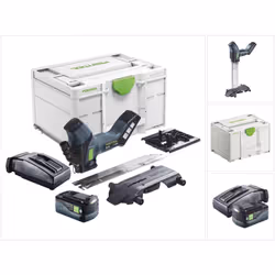 Contenu de la livraison: - 1x Festool ISC 240 Scie à métaux sans fil - 1x Festool Garniture de coupe ondulée SG-240/W-ISC ( 5 ...