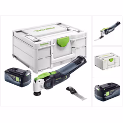 Contenu de la livraison: - 1x Festool VECTURO OSC 18 Oscillateur sans fil - 1x Festool lame de scie universelle USB 78/32/Bi/ ...