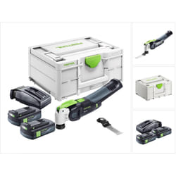 Vecturo osc 18 E-Basic Oscillateur sans fil 18 v Starlock Max Brushless + 2x batterie 3,0 Ah + chargeur + Systainer - Festool