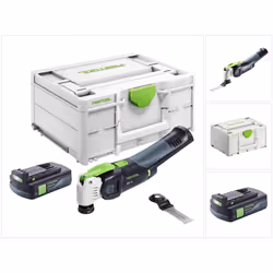 Contenu de la livraison: - 1x Festool VECTURO OSC 18 Oscillateur sans fil - 1x Festool lame de scie universelle USB 78/32/Bi/ ...