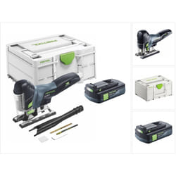 Carvex psc 420-Basic Scie sauteuse pendulaire sans fil 18 v 120 mm Brushless + 1x batterie 3,0 Ah + Systainer - sans chargeur - Festool