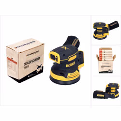 Contenu de la livraison: - 1x DeWalt DCW 210 Ponceuse excentrique sans fil 18V - sans batterie, sans chargeur - 1x Jeu de meu ...