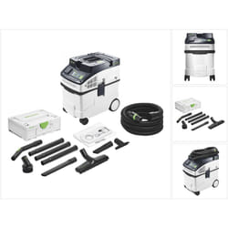 Cleantec ct 25 e Aspirateur mobile 1200 w 25 l ( 577498 ) + rs-st d 27/36-Plus Kit de nettoyage ( 577257 ) - Festool
