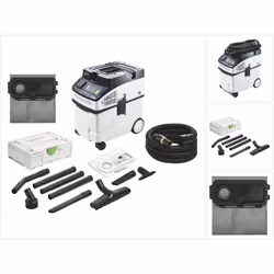 Contenu de la livraison: - 1x Festool CLEANTEC CT 25 E Aspirateur mobile - 1x Fugendse D 36 FD-150 - 1x Hauptfilter - 1x Pols ...