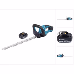 Contenu de la livraison: - 1x Makita DUH 507 Z Cisaille à haies sans fil - 1x coffret de rangement - 1x Makita BL 1830 B 18 V ...