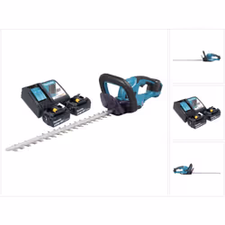 Contenu de la livraison: - 1x Makita DUH 507 Z Cisaille à haies sans fil - 1x coffret de rangement - 2x Makita BL 1840 B batt ...