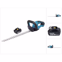 Contenu de la livraison: - 1x Makita DUH 507 Z Cisaille à haies sans fil - 1x coffret de rangement - 1x Makita BL 1860 B 18 V ...