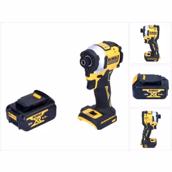 Contenu du paquet: - 1x DeWalt DCF850N Visseuse à choc sans fil - 1x Clip ceinture - 1x Batterie DeWalt DCB 182 4,0Ah 18V - s ...