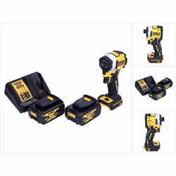 Contenu du paquet: - 1x DeWalt DCF850N Visseuse à choc sans fil - 1x Clip ceinture - 2x Batteries DeWalt DCB 182 4,0Ah 18V - ...