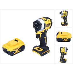 DCF850N Visseuse à choc sans fil 205Nm 1/4' 18V Brushless + 1x Batterie 5,0Ah - sans chargeur - Dewalt