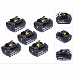 Contenu de la livraison: - 5x Makita BL 1830 B 18 V 3,0 Ah Description du produit: La batterie Makita BL 1830 B 3,0 Ah offre ...