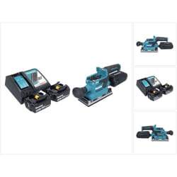 Makita - dbo 382 rf Ponceuse vibrante sans fil 18 v 93 x 185 mm Brushless + 2x batterie 3,0 Ah + chargeur