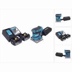 Contenu de la livraison: - 1x Makita DBO 484 ponceuse vibrante sans fil - 1x boîte à poussière cpl. ( 135246-0 ) - 1x sac à p ...