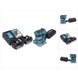 Makita - dbo 484 rf ponceuse orbitale sans fil 18 v 112 x 102 mm + 2x batterie 3,0 Ah + chargeur