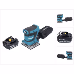 Contenu de la livraison: - 1x Makita DBO 484 ponceuse orbitale sans fil - 1x boîte à poussière cpl. ( 135246-0 ) - 1x sac à p ...