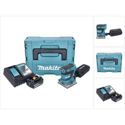 Makita - dbo 484 RG1J Ponceuse vibrante sans fil 18 v 112 x 102 mm + 1x batterie 6,0 Ah + chargeur + Makpac