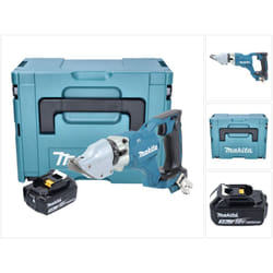 Djs 200 F1J Cisaille à tôle sans fil 18 v 2,0 mm Brushless + 1x batterie 3,0 Ah + Makpac - sans chargeur - Makita