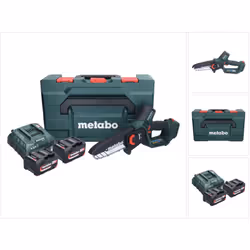 Contenu de la livraison: - 1x Metabo MS 18 LTX 15 Scie à onglets sans fil - 1x guide-chaîne 15 cm - 1x chaîne de scie 15 cm ( ...
