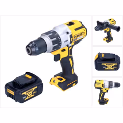 Contenu de la livraison: - 1x DeWALT DCD 996 Perceuse-visseuse à percussion sans fil - 1x poignée latérale - 1x DeWalt DCB 18 ...