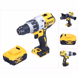 Contenu de la livraison: - 1x DeWALT DCD 996 Perceuse-visseuse à percussion sans fil - 1x Poignée latérale - 1x DeWalt DCB 18 ...