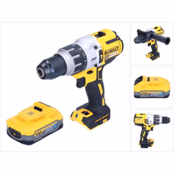 Contenu de la livraison: - 1x perceuse-visseuse à percussion sans fil DCD 996 DeWALT - 1x poignée latérale - 1x DeWalt DCBP 5 ...