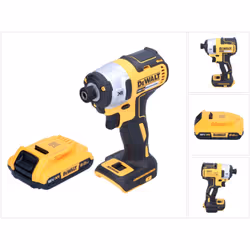 Contenu de la livraison: - 1x DeWalt DCF 887 Clé à choc sans fil - 1x DeWalt DCB 183 18 V 2,0 Ah batterie - sans chargeur Des ...