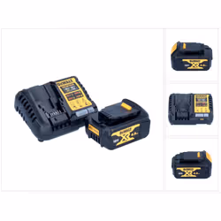 Contenu de la livraison: - 1x DeWalt DCB 182 Batterie 18 V 4,0 Ah - 1x DeWalt DCB 1104 chargeur rapide Description du produit ...