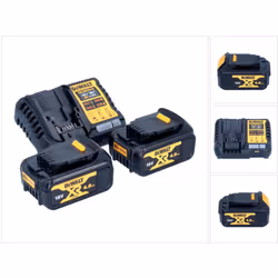 Contenu de la livraison: - 2x DeWalt DCB 182 Batterie 18 V 4,0 Ah - 1x DeWalt DCB 1104 chargeur rapide Description du produit ...