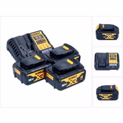 Contenu de la livraison: - 3x DeWalt DCB 182 Batterie 18 V 4,0 Ah - 1x DeWalt DCB 1104 chargeur rapide Description du produit ...