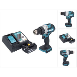 Dhp 489 RT1 Perceuse-visseuse à percussion sans fil 18 v 73 Nm Brushless + 1x batterie 5,0 Ah + chargeur - Makita