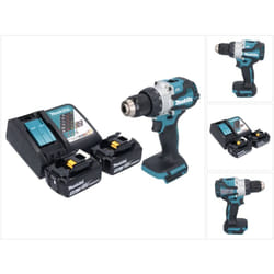 Makita - dhp 489 rt Perceuse-visseuse à percussion sans fil 18 v 73 Nm Brushless + 2x batterie 5,0 Ah + chargeur
