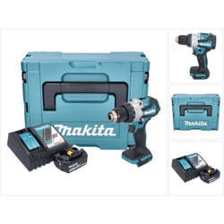 Dhp 489 RF1J Perceuse-visseuse à percussion sans fil 18 v 73 Nm Brushless + 1x batterie 3,0 Ah + chargeur + Makpac - Makita
