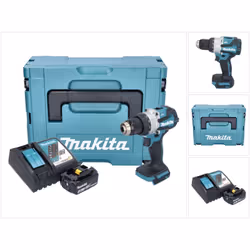 Contenu de la livraison: - 1x Makita DHP 489 perceuse-visseuse à percussion sans fil - 1x Makita BL 1840 B 18 V 4,0 Ah batter ...