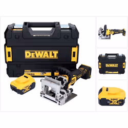 Contenu de la livraison: - 1x DeWalt DCW 682 batterie pour burins plats - 1x DeWalt DCB 184 18 V 5,0 Ah batterie - 1x DeWalt  ...