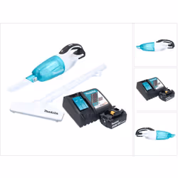 Contenu de la livraison: - 1x Makita DCL 181 F Aspirateur sans fil - 1x embout de sol - 1x embout de joint - 1x filtre en tis ...