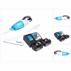 Contenu de la livraison: - 1x Makita DCL 181 F Aspirateur sans fil - 1x embout de sol - 1x embout de joint - 1x filtre en tis ...