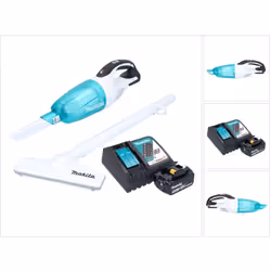 Contenu de la livraison: - 1x Makita DCL 181 F aspirateur sans fil - 1x embout de sol - 1x embout de joint - 1x filtre en tis ...